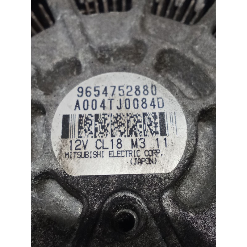 Recambio de alternador para citroën c5 iii (rd_) 1.6 hdi 110 referencia OEM IAM 9654752880 A004TJ0084D 