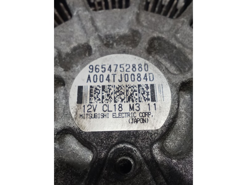 Recambio de alternador para citroën c5 iii (rd_) 1.6 hdi 110 referencia OEM IAM 9654752880 A004TJ0084D 