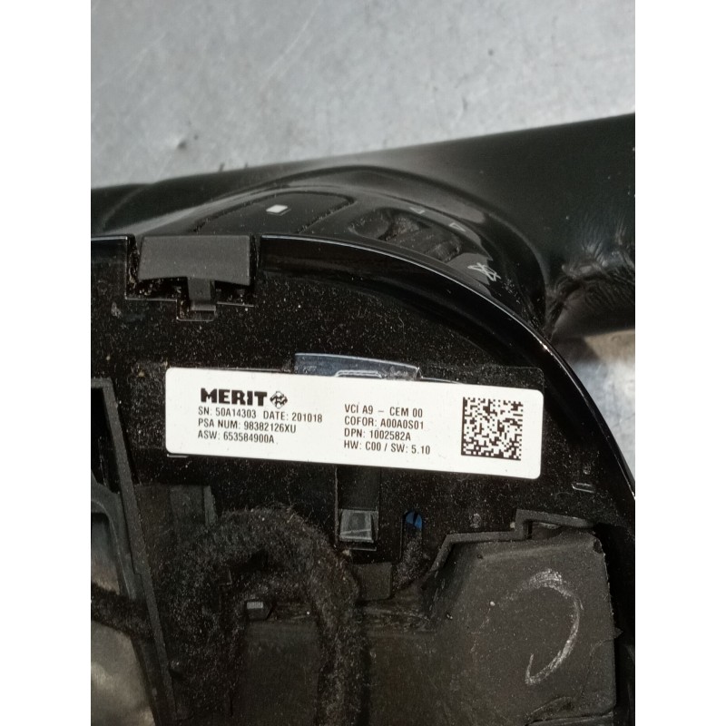 Recambio de volante para peugeot 308 ii (lb_, lp_, lw_, lh_, l3_) 1.5 bluehdi 130 referencia OEM IAM 98382126XU 653584900A 2015