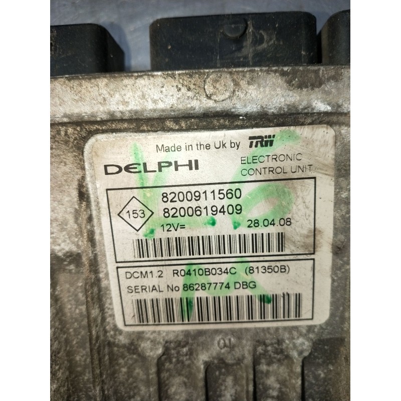 Recambio de centralita motor uce para nissan micra iii (k12) 1.5 dci referencia OEM IAM 8200911560 8200619409 2005