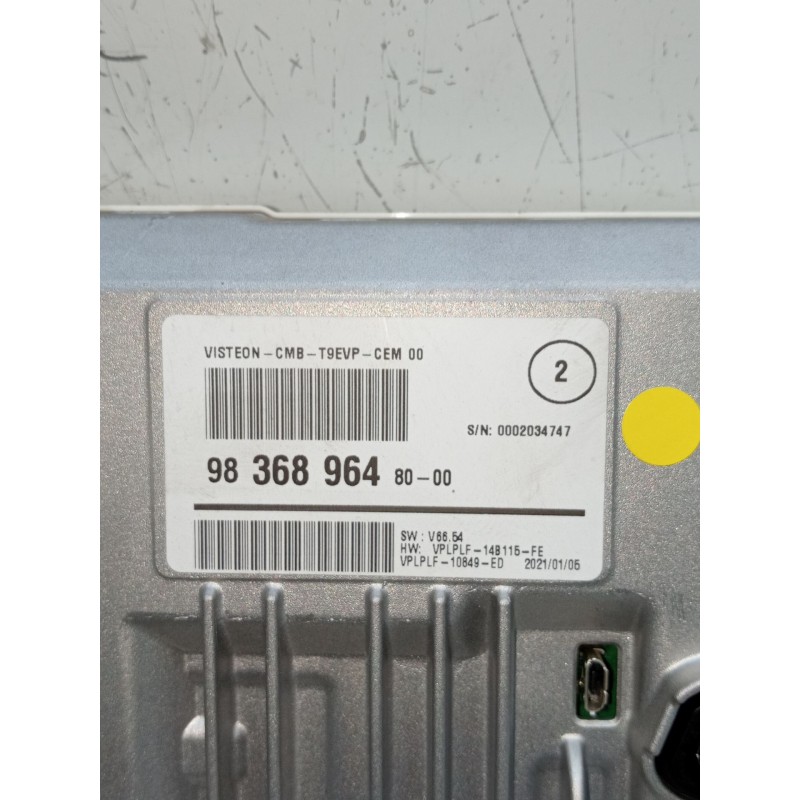 Recambio de cuadro instrumentos para peugeot 308 ii (lb_, lp_, lw_, lh_, l3_) 1.5 bluehdi 130 referencia OEM IAM 9836896480  201