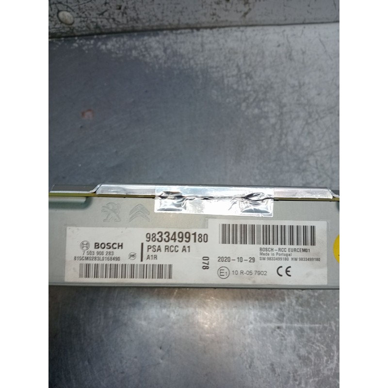 Recambio de sistema audio / radio cd para peugeot 308 ii (lb_, lp_, lw_, lh_, l3_) 1.5 bluehdi 130 referencia OEM IAM 9833499180