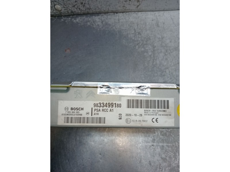 Recambio de sistema audio / radio cd para peugeot 308 ii (lb_, lp_, lw_, lh_, l3_) 1.5 bluehdi 130 referencia OEM IAM 9833499180