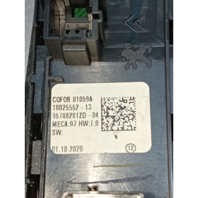 Recambio de mando elevalunas delantero izquierdo para peugeot 308 ii (lb_, lp_, lw_, lh_, l3_) 1.5 bluehdi 130 referencia OEM IA