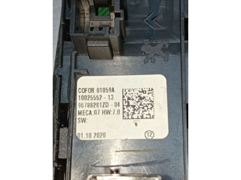 Recambio de mando elevalunas delantero izquierdo para peugeot 308 ii (lb_, lp_, lw_, lh_, l3_) 1.5 bluehdi 130 referencia OEM IA