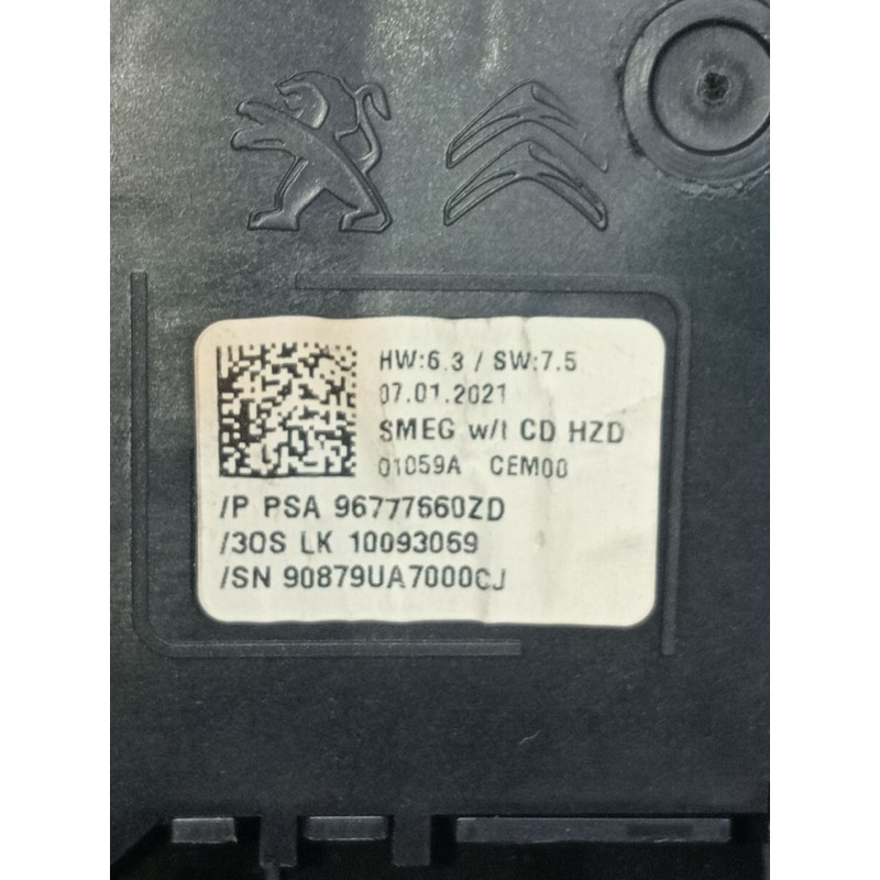 Recambio de mando multifuncion para peugeot 308 ii (lb_, lp_, lw_, lh_, l3_) 1.5 bluehdi 130 referencia OEM IAM 96777660ZD 10093