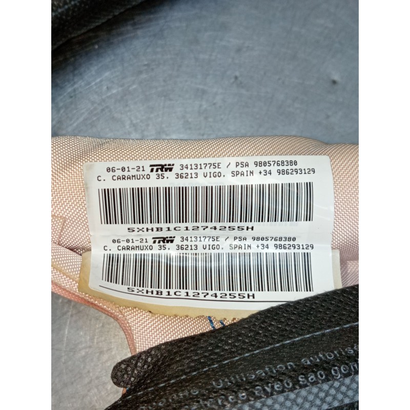 Recambio de airbag cortina delantero derecho para peugeot 308 ii (lb_, lp_, lw_, lh_, l3_) 1.5 bluehdi 130 referencia OEM IAM 98