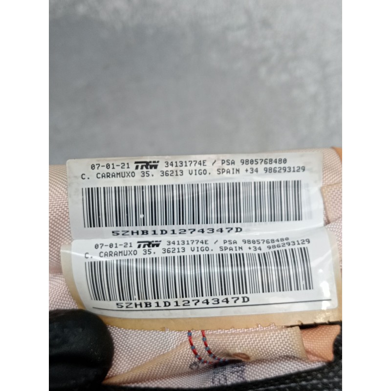 Recambio de airbag cortina delantero izquierdo para peugeot 308 ii (lb_, lp_, lw_, lh_, l3_) 1.5 bluehdi 130 referencia OEM IAM 
