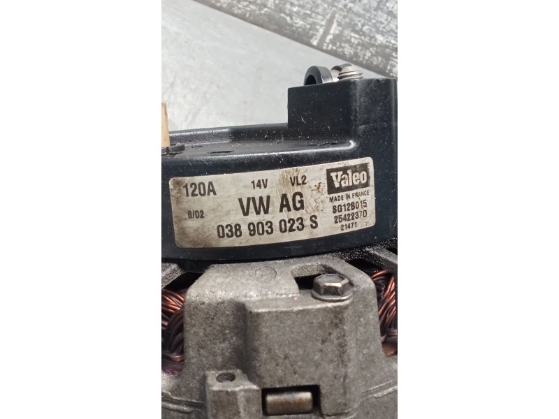 Recambio de alternador para audi a3 (8l1) 1.6 referencia OEM IAM 038903023S 120A 00