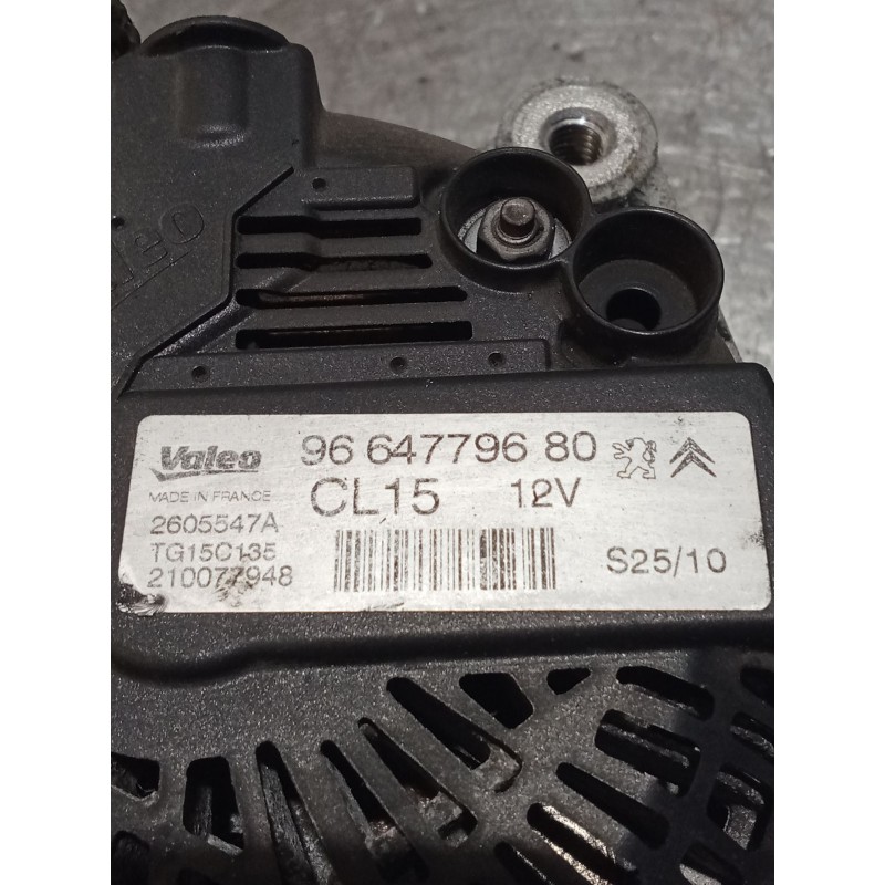 Recambio de alternador para peugeot 207/207+ (wa_, wc_) 1.6 hdi referencia OEM IAM 9664779680 2605547A 