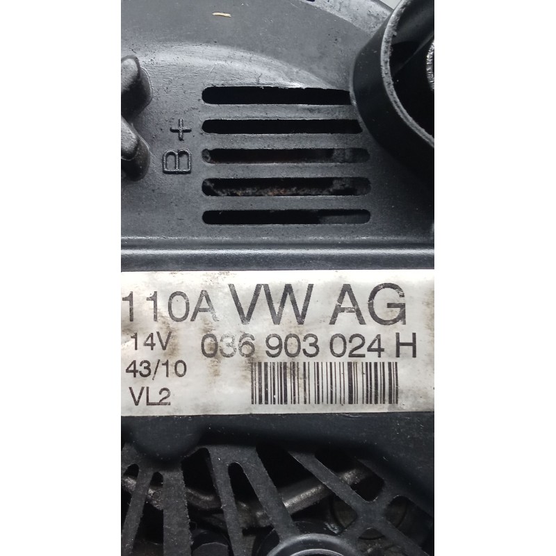 Recambio de alternador para volkswagen polo v (6r1, 6c1) 1.4 (6r1) referencia OEM IAM 036903024GH 110A 09