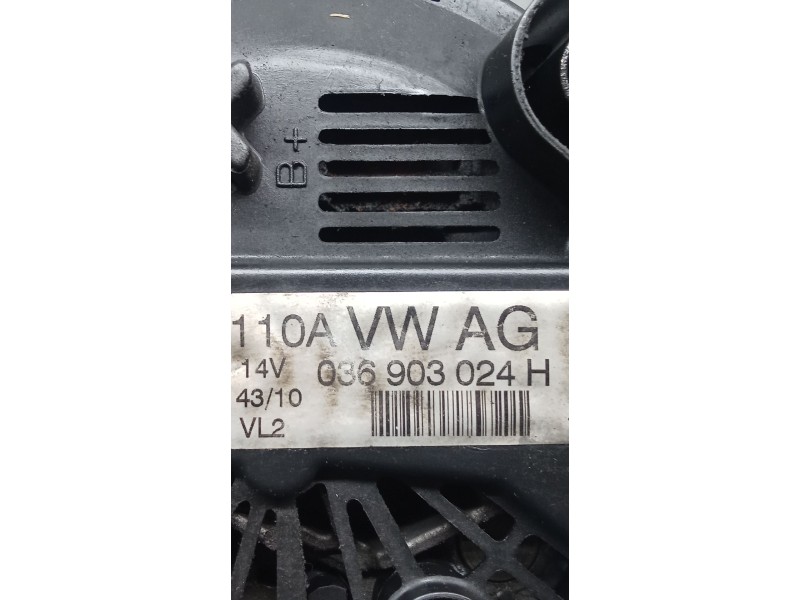 Recambio de alternador para volkswagen polo v (6r1, 6c1) 1.4 (6r1) referencia OEM IAM 036903024GH 110A 09