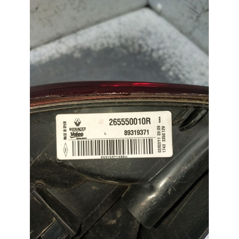 Recambio de piloto trasero izquierdo para renault megane iii grandtour (kz0/1) 1.6 16v (kz0u, kz1b, kz1u) referencia OEM IAM 265