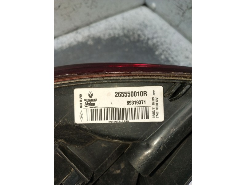 Recambio de piloto trasero izquierdo para renault megane iii grandtour (kz0/1) 1.6 16v (kz0u, kz1b, kz1u) referencia OEM IAM 265