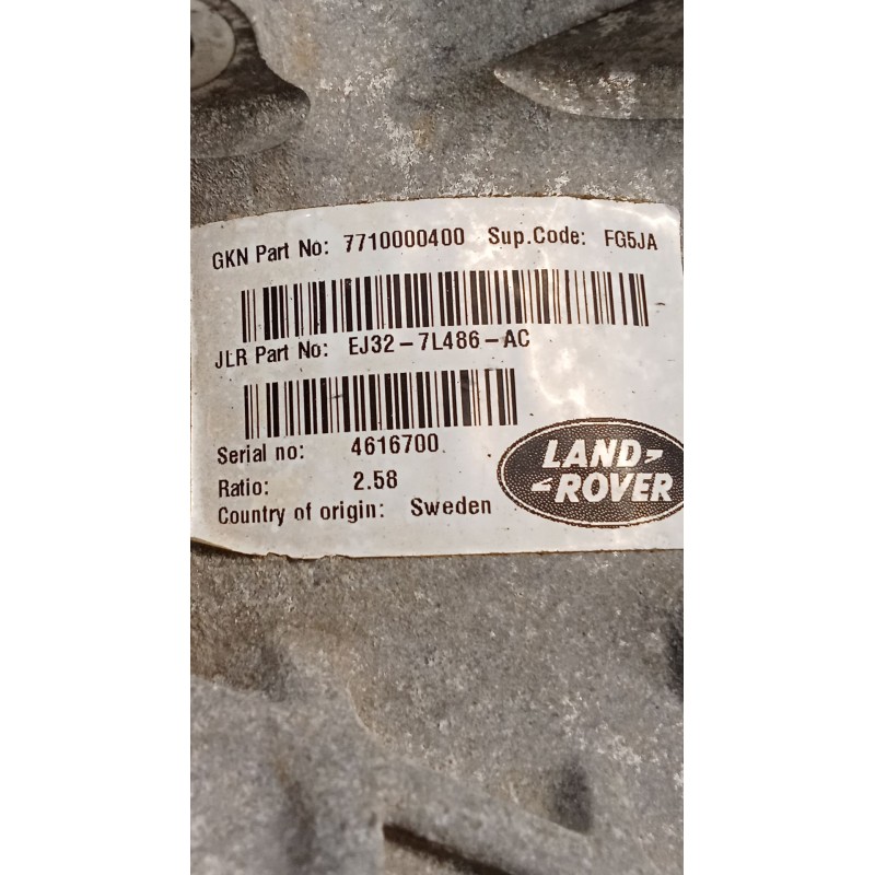 Recambio de diferencial delantero para land rover discovery sport (l550) 2.0 d 4x4 referencia OEM IAM EJ327L486AC 10348256 15