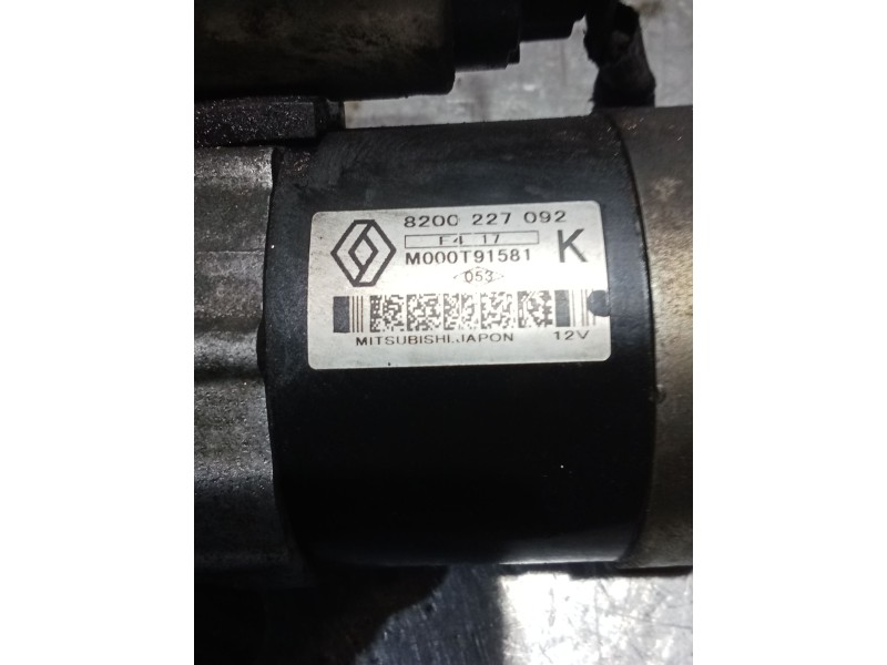 Recambio de motor arranque para renault kangoo (kc0/1_) 1.5 dci (kc07) referencia OEM IAM 8200227092 M000T91581 03
