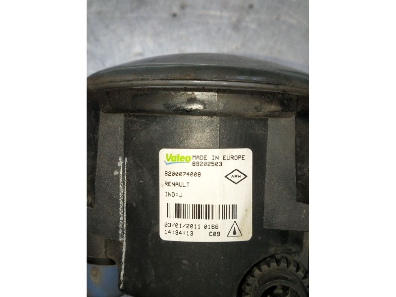 Recambio de faro antiniebla derecho para renault megane iii grandtour (kz0/1) 1.6 16v (kz0u, kz1b, kz1u) referencia OEM IAM 8200