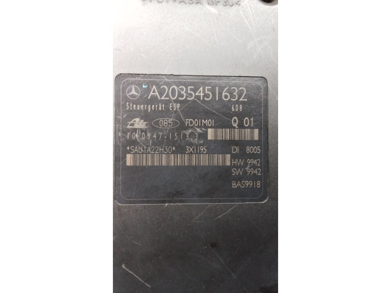 Recambio de abs para mercedes-benz clase c (w203) c 270 cdi (203.016) referencia OEM IAM A2035451632 10094715133 10020402904 A00