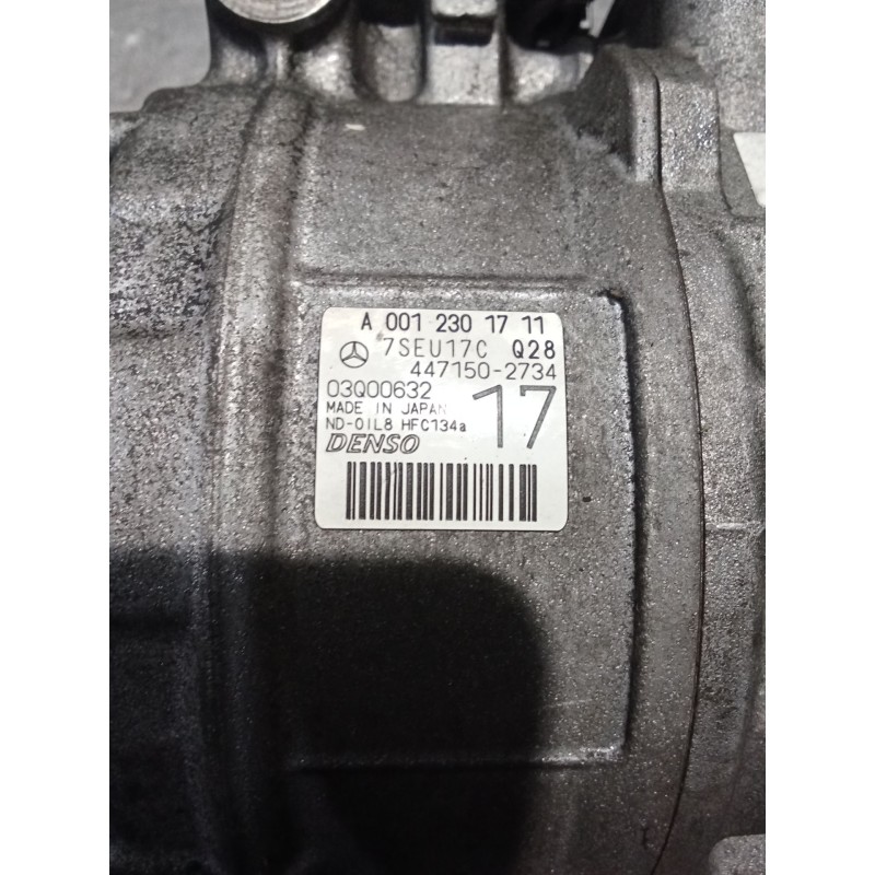 Recambio de compresor aire acondicionado para mercedes-benz vito / mixto furgoneta (w639) 111 cdi (639.601, 639.603, 639.605) re