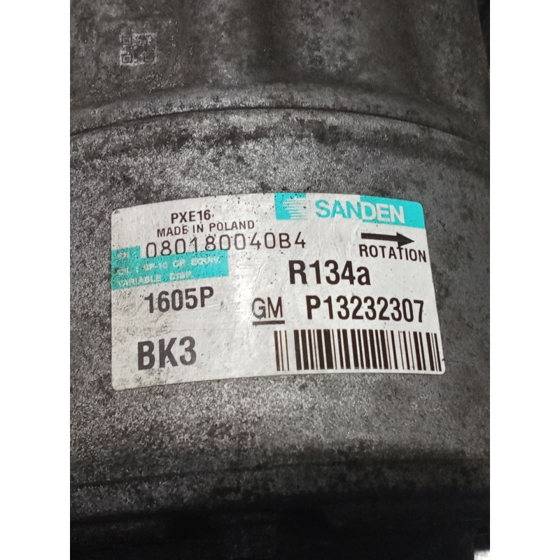 Recambio de compresor aire acondicionado para opel insignia a sports tourer (g09) 2.0 cdti (35) referencia OEM IAM P13232307 160