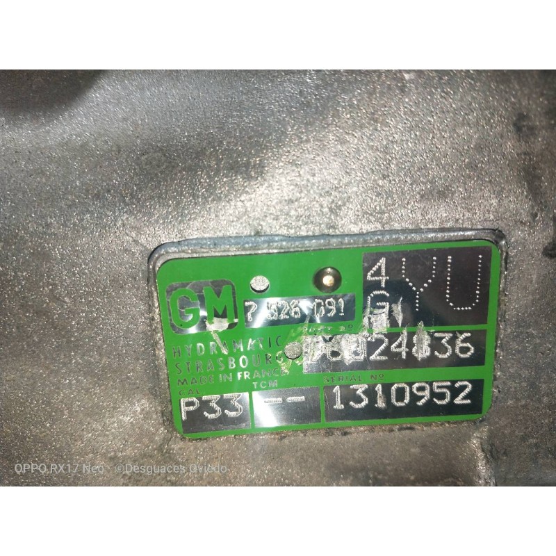 Recambio de caja cambios para bmw serie 3 berlina (e46) 320 d referencia OEM IAM 7526091 1310952  Recambio de caja cambios para bmw serie 3 berlina (e46) 320 d referencia OEM IAM 7526091 1310952