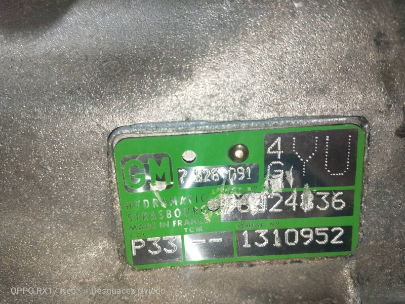 Recambio de caja cambios para bmw serie 3 berlina (e46) 320 d referencia OEM IAM 7526091 1310952  Recambio de caja cambios para bmw serie 3 berlina (e46) 320 d referencia OEM IAM 7526091 1310952