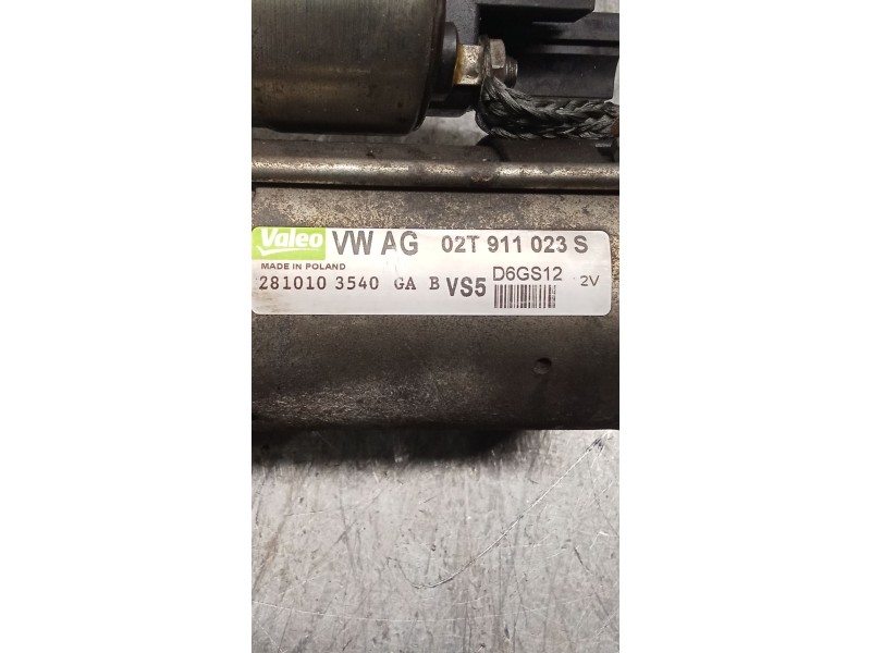 Recambio de motor arranque para volkswagen polo v (6r1, 6c1) 1.4 (6r1) referencia OEM IAM 02T911023S  09
