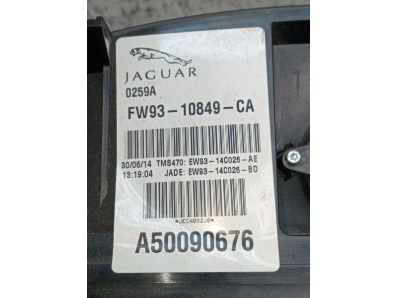 Recambio de cuadro instrumentos para jaguar xj luxury referencia OEM IAM FW9310849CA A50090676 2009