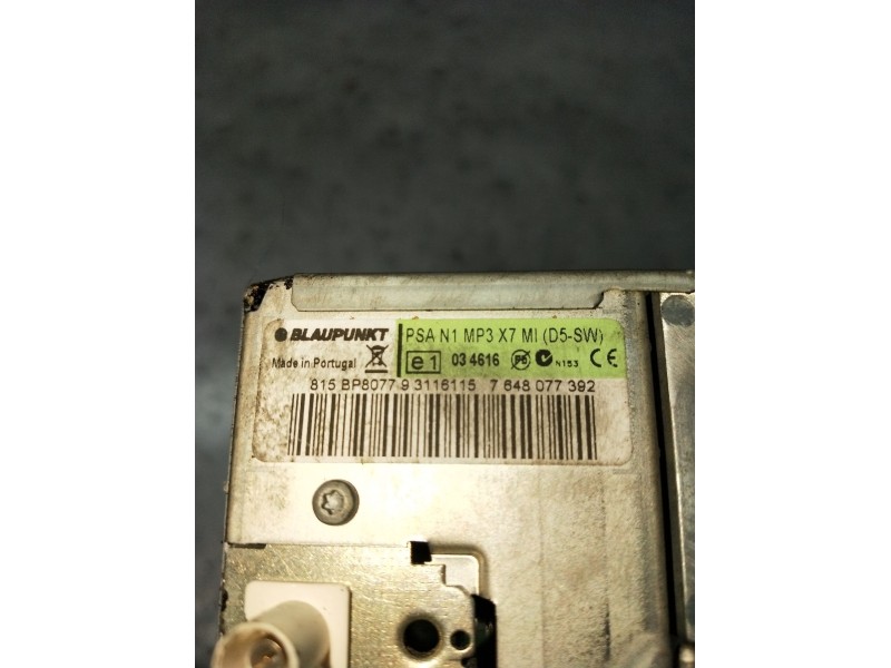 Recambio de sistema audio / radio cd para citroën c5 iii (rd_) 1.6 hdi 110 referencia OEM IAM 815BP807793116115 7648077392 2008
