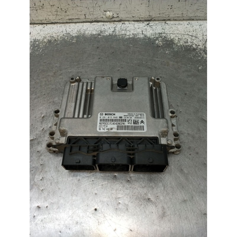 Recambio de centralita motor uce para peugeot 207/207+ (wa_, wc_) 1.6 hdi referencia OEM IAM 0281015848 9674244680 EDC17C10 2009