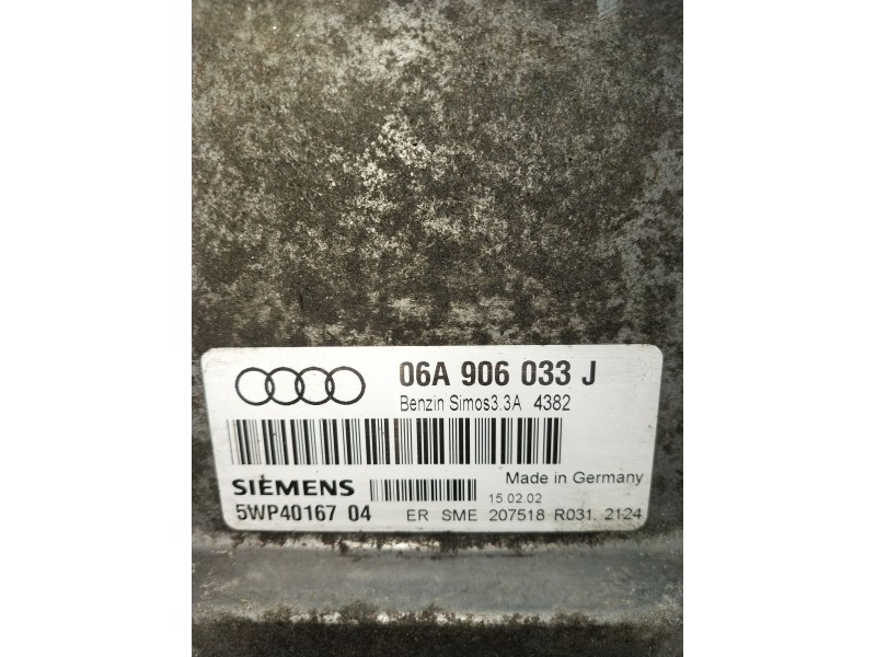 Recambio de centralita motor uce para audi a3 (8l1) 1.6 referencia OEM IAM 06A906033J 5WP4016704 2000