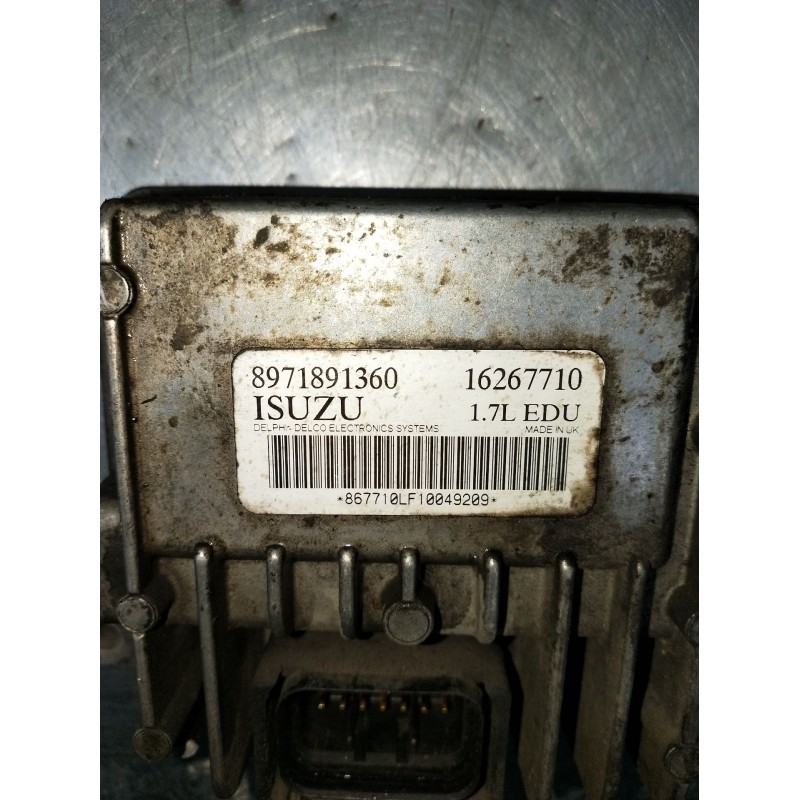 Recambio de centralita motor uce para opel corsa c (x01) 1.7 di (f08, f68) referencia OEM IAM 8971891360 16267710 2001