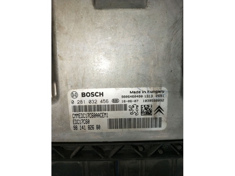 Recambio de centralita motor uce para peugeot 2008 (--.2013) active referencia OEM IAM 0281032456 EDC17C60 9814182680 2016