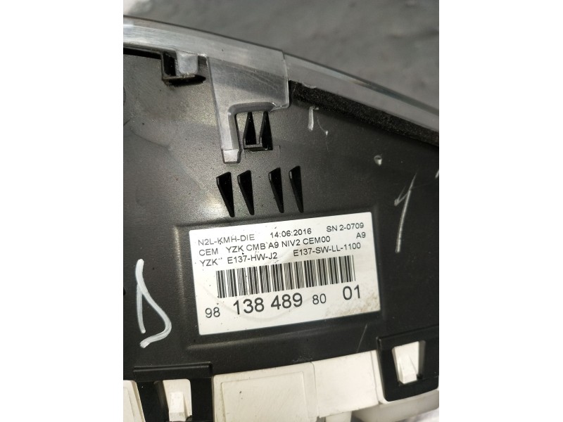 Recambio de cuadro instrumentos para peugeot 2008 (--.2013) active referencia OEM IAM 9813848980 E137HWJ2 2016