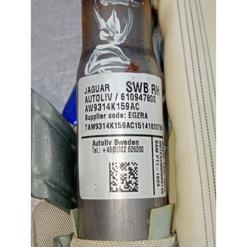 Recambio de airbag cortina delantero derecho para jaguar xj luxury referencia OEM IAM AW9314K159AC 61947800 2009