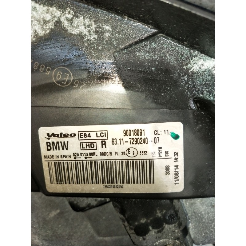 Recambio de faro derecho para bmw x1 (e84) sdrive 18 d referencia OEM IAM 90018091 7318327 XENON 