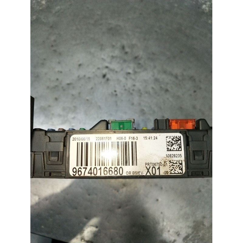 Recambio de caja reles / fusibles para peugeot 207/207+ (wa_, wc_) 1.6 hdi referencia OEM IAM 9674016680 22661F01 2009