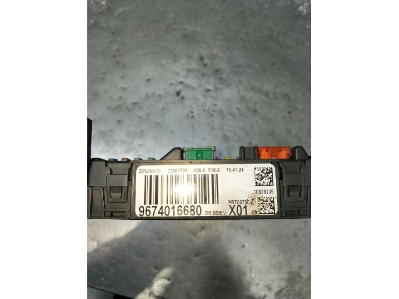 Recambio de caja reles / fusibles para peugeot 207/207+ (wa_, wc_) 1.6 hdi referencia OEM IAM 9674016680 22661F01 2009