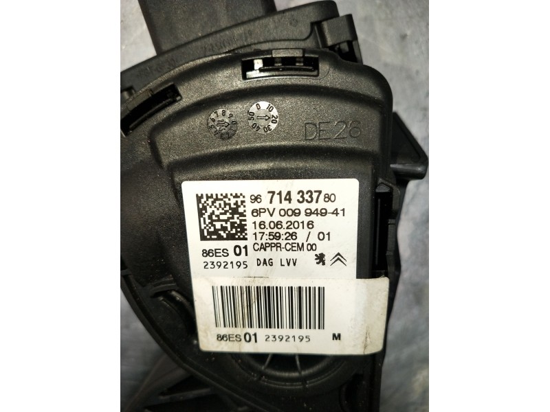 Recambio de potenciometro pedal para peugeot 2008 (--.2013) active referencia OEM IAM 6PV00994941 9671433780 2016