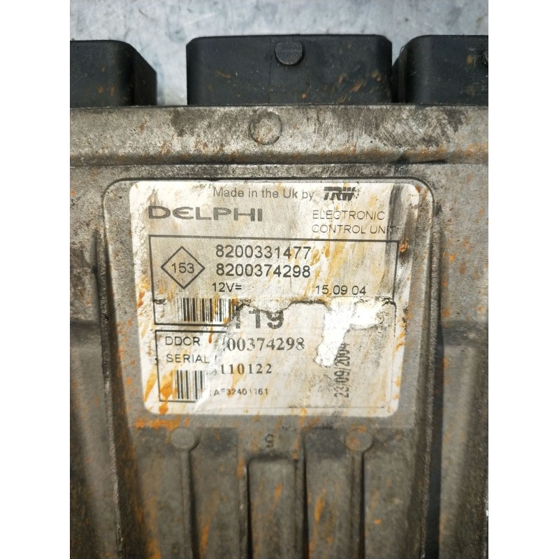 Recambio de centralita motor uce para renault kangoo (kc0/1_) 1.5 dci (kc07) referencia OEM IAM 8200331477 8200374298 2003