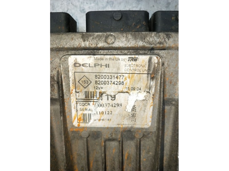 Recambio de centralita motor uce para renault kangoo (kc0/1_) 1.5 dci (kc07) referencia OEM IAM 8200331477 8200374298 2003