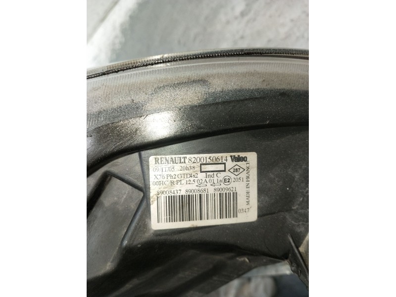 Recambio de faro izquierdo para renault kangoo (kc0/1_) 1.5 dci (kc07) referencia OEM IAM 8200150614 89008437 2003