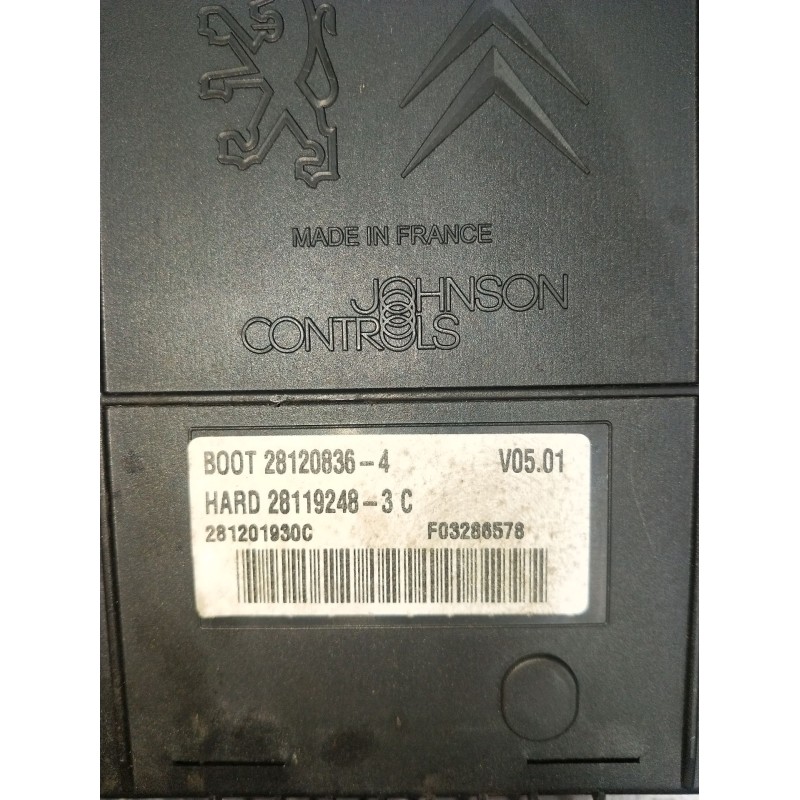 Recambio de caja reles / fusibles para citroën c4 picasso i monospace (ud_) 2.0 i 16v referencia OEM IAM 28120836 28119248 2006