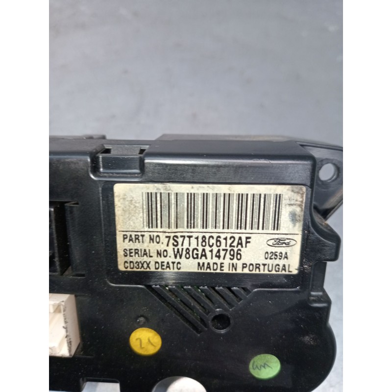 Recambio de mando calefaccion / aire acondicionado para ford mondeo iv turnier (ba7) 2.0 tdci referencia OEM IAM 7S7T18C612AF W8