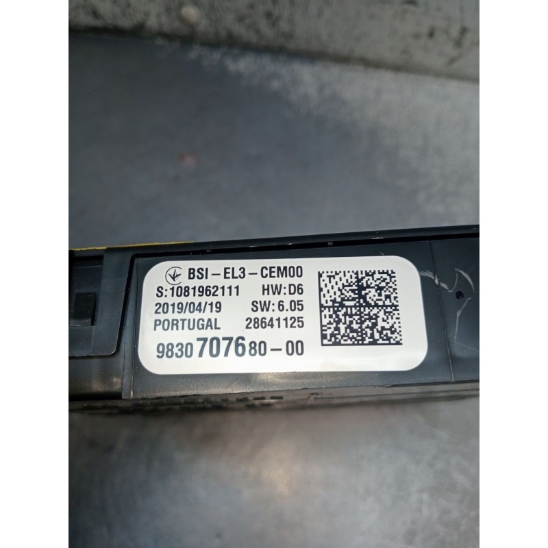 Recambio de caja reles / fusibles para opel combo e tour / life (k9) 1.5 referencia OEM IAM   