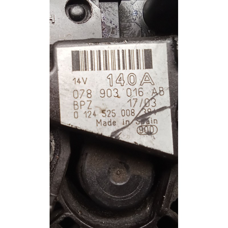 Recambio de alternador para audi a6 c5 (4b2, 4b4) 2.5 tdi referencia OEM IAM 078903016AB 0124525008 01 140A