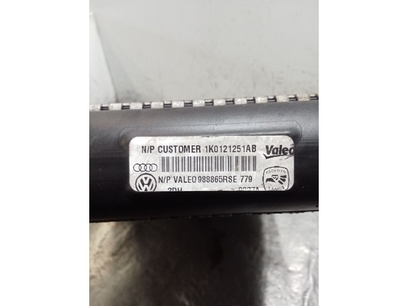 Recambio de radiador agua para volkswagen golf v (1k1) 2.0 tdi referencia OEM IAM 1K0121251AB  03