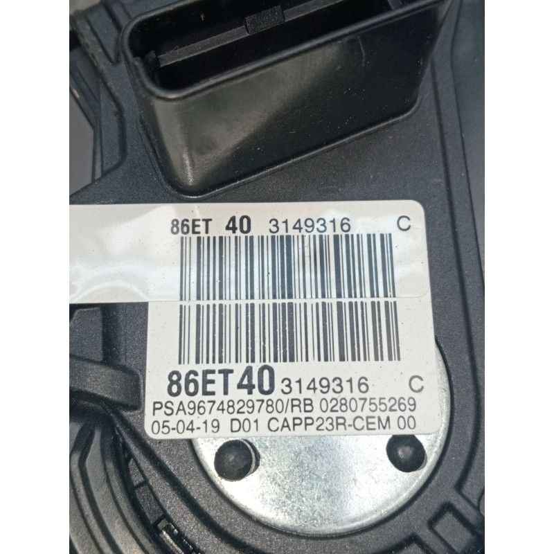 Recambio de potenciometro pedal para opel combo e tour / life (k9) 1.5 referencia OEM IAM 86ET403149316 9674829780 0280755269 20
