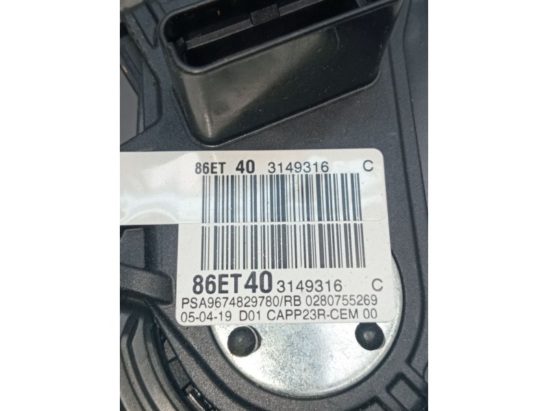 Recambio de potenciometro pedal para opel combo e tour / life (k9) 1.5 referencia OEM IAM 86ET403149316 9674829780 0280755269 20