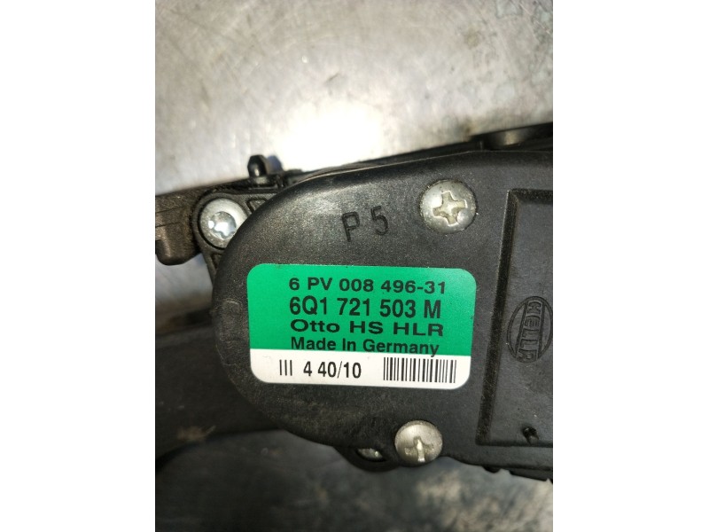 Recambio de potenciometro pedal para volkswagen polo v (6r1, 6c1) 1.4 (6r1) referencia OEM IAM 6PV00849631 6Q1721503M 2009